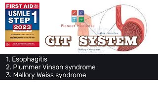 Esophagitis Mallory Weiss syndrome Boerhaave syndrome from first aid step 1UrduHindi [upl. by Cirted]