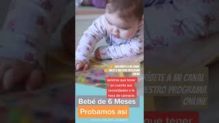 Bebés de 6 mesesestimulaciontemprana crianzarespetuosa 6meses desarrollo papasprimerizos baby [upl. by Tiphani]