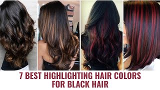 Trendy Highlights For Black Hair With Highlights Dark Hair With Highlights Ideas [upl. by Ibur]