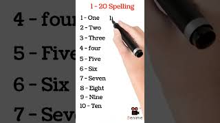 1 से 20 की spellings बच्चे जरूर देखे  20 spelling  Kids Must Watch  o n e one  2022 [upl. by Pelmas187]