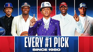 Every Number 1 Pick Since 1980  NBADraft [upl. by Marozik]