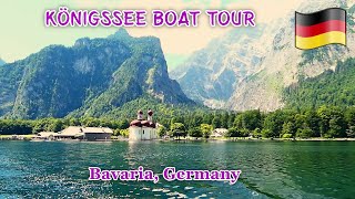 KÖNIGSSEE BOAT TOUR  BAVARIA GERMANY  Ellaslife71 [upl. by Schoof152]