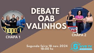 DEBATE SHOW VALINHOS  DEBATE OAB VALINHOS 2024 [upl. by Mirella]