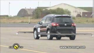 Euro NCAP  Volkswagen Tiguan  2009  ESC test [upl. by Kieffer527]