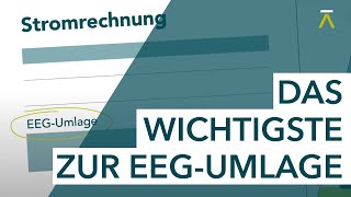 Die EEGUmlage Zuständigkeiten und Erhebung [upl. by Einnaj]