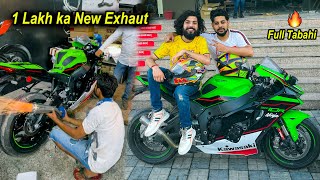 Tabahi wala Exhaust on My New Ninja Zx10R 😍 [upl. by Manuela]