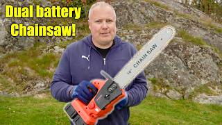 Battery Chainsaw Onevan Dual Battery Brushless Cordless Chain Saw [upl. by Montford]