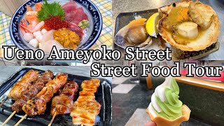 Ultimate Japanese Street Food Tour of Ueno AmeyaYokocho Market Tokyo Japan Japan Travel Guide [upl. by Fairfield]