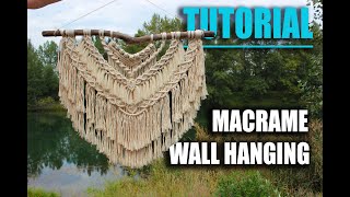 DIY Macrame Wall Hanging  exclusive tutorial by Macramessage [upl. by Dlonra]