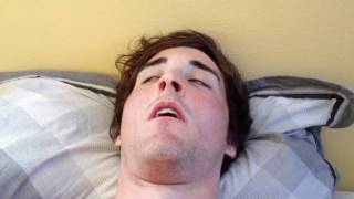 Funniest video of guy sleeping with an epic finish to his snoring pattern [upl. by Ahsyia]