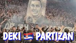 Partizan’s Dejan Milojevic tribute shows passion of Serbian fans at Stark Arena in Belgrade 🇷🇸💥 [upl. by Inanak]