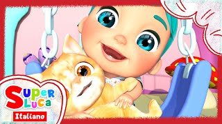 Avventure con il Gattino  Canzoni per bambini  Filastrocche e canzoni per bambini  Super Luca [upl. by Aerdna526]