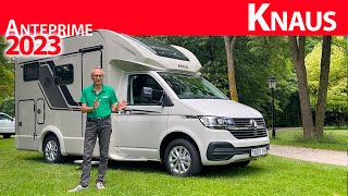 Anteprime camper 2023 Knaus meccaniche MAN e Volkswagen e un inedito semintegrale compatto [upl. by Amir]