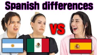 Spainish Differences Spain spanish vs Latin American spanish Argentina Mexico Spain [upl. by Margeaux]