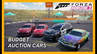 Cheapest Auction Cars Challenge  Forza Horizon 3 [upl. by Anasor]