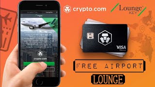 How to get FREE Airport Loungekey Access for Cryptocom VISA CARD  Tutorial [upl. by Bernardina]