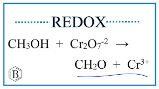 Balance the Redox Reaction for CH3OH  Cr2O7 2 → CH2O  Cr 3 [upl. by Otrebire]