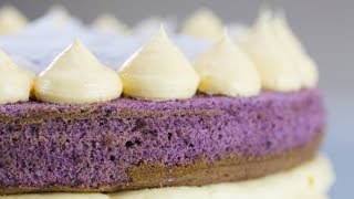 Ube Cake with Macapuno Recipe  Yummy Ph [upl. by Hugibert]