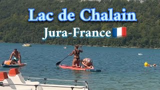 Lac de Chalain France 🇫🇷 walk tour 4k [upl. by Nauqes]