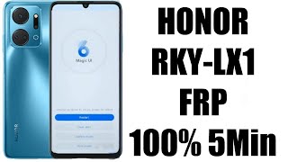 Honor X7a Plus RKYLX1 FRP Google accound remove 5 min service [upl. by Wendall]