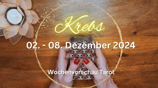 KREBS ♋️ quotEIN READING VOLLER WARNHINWEISEquot 02  08 Dezember 2024 Tarot [upl. by Ailec]