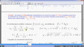 36 système mécanique linéaire amorti frottement visqueux 35 [upl. by Marielle]