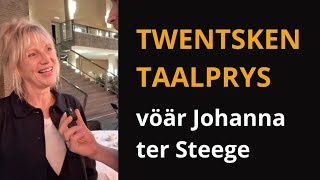 Johanna ter Steege wint Twentse Taalprijs 2024 [upl. by Aliek]