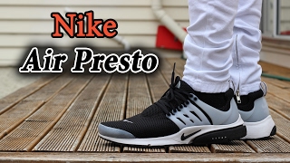 Nike Air Presto  Black and White  OnFeet with Different Pants [upl. by Ahsiral]