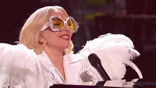 Lady Gaga  Your Song Elton John GRAMMY Salute Rehearsal January 29 2018 [upl. by Maxia]