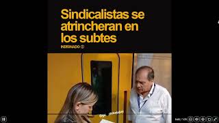 Sindicalista facho y vendepatria Se atrinchero en la cabina y no permite al conductor subir [upl. by Fromma292]