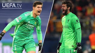 COURTOIS ALISSON  Amazing saves from the UCL finalists goalkeepers [upl. by Mor113]