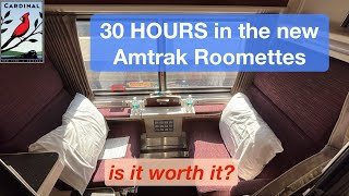 30 HOURS in Amtraks NEW Roomettes  Reviewing the Amtrak Cardinal [upl. by Holcman]