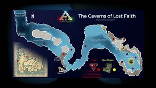 Ark Caverns of Lost Faith Chest Locations Underwater Cave [upl. by Auqenahc]