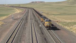 Coal Trains on Parade BNSF and UP in the Powder River Basin Coal Fields [upl. by Line]