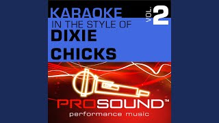 Landslide Karaoke With Background Vocals In the style of Dixie Chicks [upl. by Quinton]