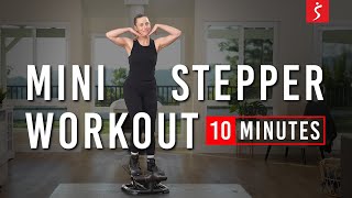 10 Min MINI STEPPER Workout  All Out Steps [upl. by Lleihsad]