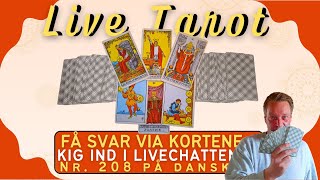 Stil spørgsmål og få svar via kortene  KIG IND til Live Tarot [upl. by Orel715]