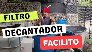 Filtro decantador super FACILITO y efectivo para criar TILAPIAS [upl. by Drahnreb]