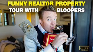 Funny realtor property tour with bloopers  409 3585 146A St South Surrey BC [upl. by Gnilrac457]