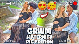 GRWM  MATERNITY PIC EDITION  VLOG [upl. by Loftus]