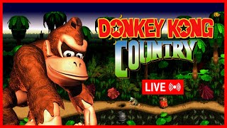 LIVE Jogando o Clássico do Super Nintendo  Donkey Kong Country [upl. by Nioe]