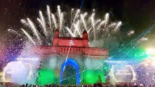 New year countdown celebration 2020 in India at mumbai gateway of India  happy New year 2020 [upl. by Trillby]