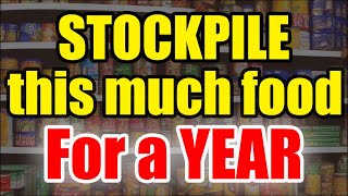 ULTIMATE Guide to the BEST FOOD to STOCKPILE for an Entire YEAR [upl. by Fair]