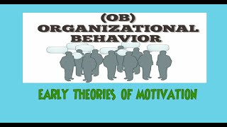 EARLY THEORIES OF MOTIVATION [upl. by Aneetak]