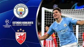 Man City vs Crvena zvezda Extended Highlights  UCL Group Stage MD 1  CBS Sports Golazo [upl. by Chaney]