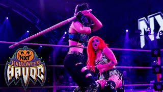 Gigi Dolin vs Blair Davenport  Lights Out Match NXT Halloween Havoc highlights Oct 24 2023 [upl. by Airdnek]