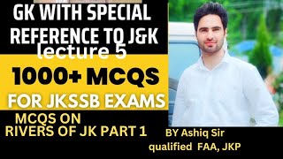 MCQS on Rivers of JampK Part Ist for all examsindia jkssb jkp education ssc upsc jpsc [upl. by Eked]