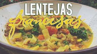 Lentejas Francesas A La Francesa Una Sopa Cremosa 😍😋😋😍 [upl. by Richella30]