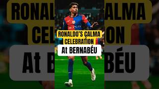 Yamal Shocks Bernabéu with Ronaldos Calma Celebration🥶 football soccer lamineyamal yamal [upl. by Halsy678]