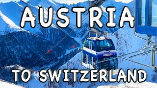 Ski from Austria to Switzerland  Smugglers Run in Ischgl and Samnaun ⛷ [upl. by Devaj]